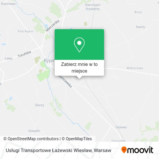 Mapa Usługi Transportowe Łażewski Wiesław