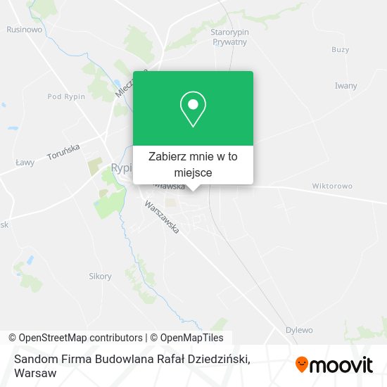 Mapa Sandom Firma Budowlana Rafał Dziedziński