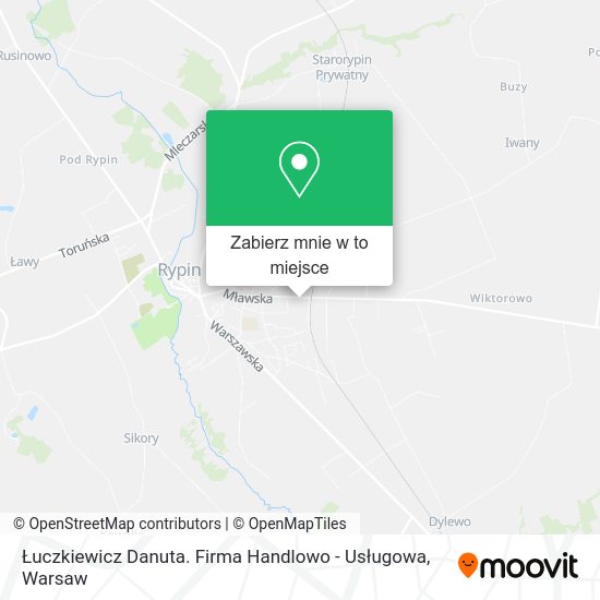 Mapa Łuczkiewicz Danuta. Firma Handlowo - Usługowa