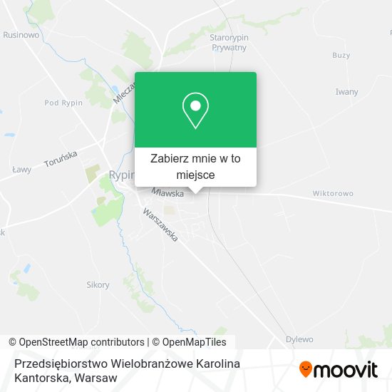 Mapa Przedsiębiorstwo Wielobranżowe Karolina Kantorska