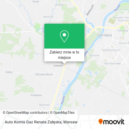 Mapa Auto Komis Gaz Renata Załęska