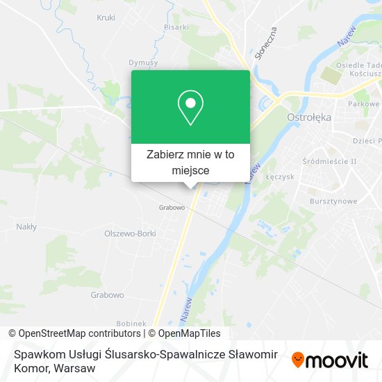 Mapa Spawkom Usługi Ślusarsko-Spawalnicze Sławomir Komor