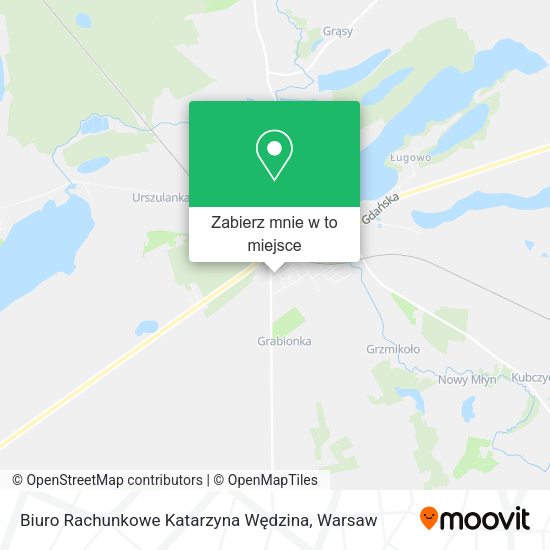 Mapa Biuro Rachunkowe Katarzyna Wędzina