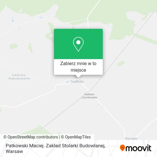 Mapa Patkowski Maciej. Zakład Stolarki Budowlanej