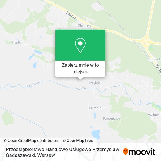 Mapa Przedsiębiorstwo Handlowo Usługowe Przemysław Gadaszewski