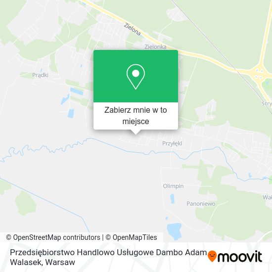 Mapa Przedsiębiorstwo Handlowo Usługowe Dambo Adam Walasek