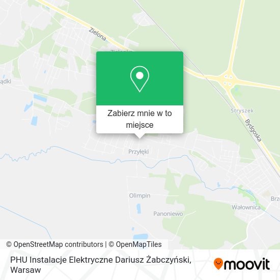 Mapa PHU Instalacje Elektryczne Dariusz Żabczyński