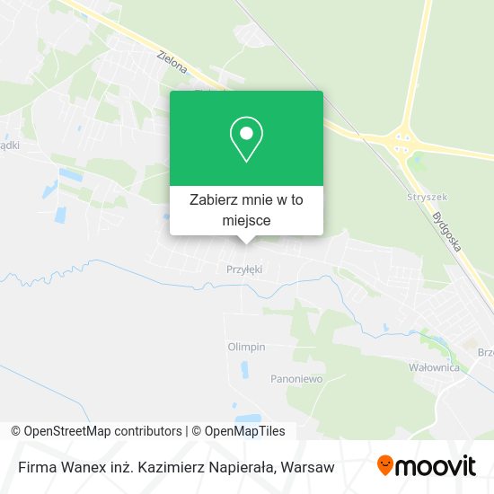 Mapa Firma Wanex inż. Kazimierz Napierała