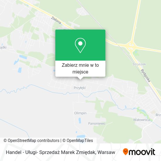 Mapa Handel - Uługi- Sprzedaż Marek Zmiędak