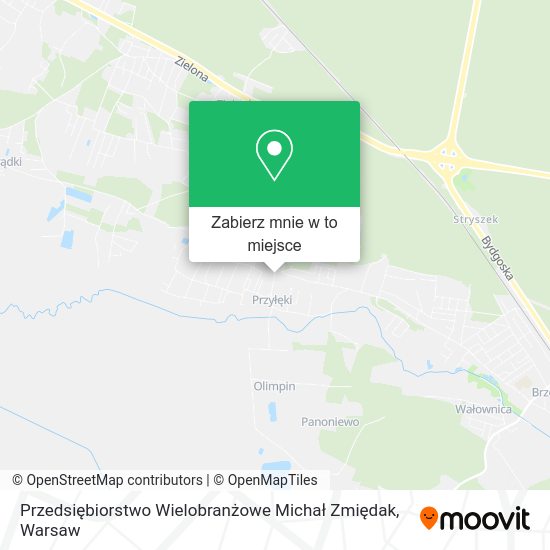 Mapa Przedsiębiorstwo Wielobranżowe Michał Zmiędak