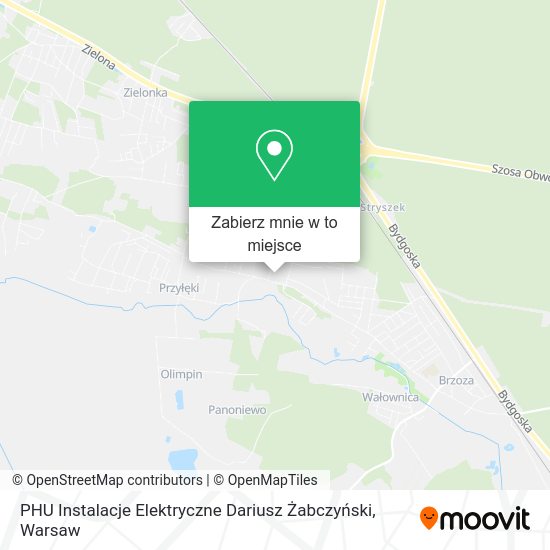 Mapa PHU Instalacje Elektryczne Dariusz Żabczyński