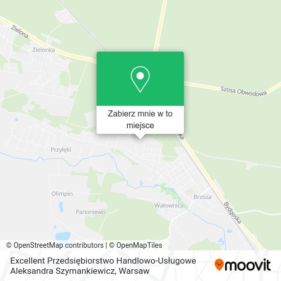 Mapa Excellent Przedsiębiorstwo Handlowo-Usługowe Aleksandra Szymankiewicz