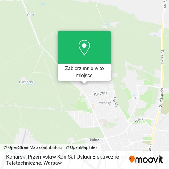 Mapa Konarski Przemysław Kon Sat Usługi Elektryczne i Teletechniczne