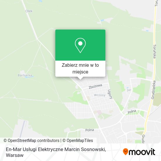 Mapa En-Mar Usługi Elektryczne Marcin Sosnowski