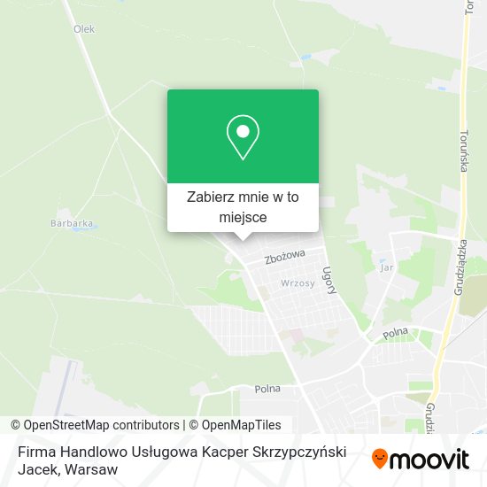 Mapa Firma Handlowo Usługowa Kacper Skrzypczyński Jacek