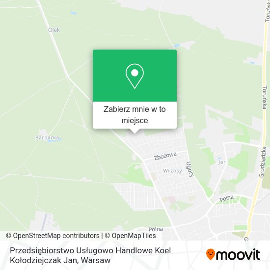 Mapa Przedsiębiorstwo Usługowo Handlowe Koel Kołodziejczak Jan