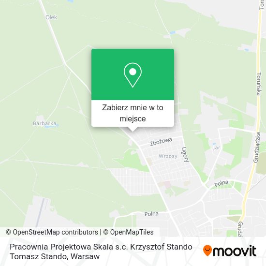 Mapa Pracownia Projektowa Skala s.c. Krzysztof Stando Tomasz Stando