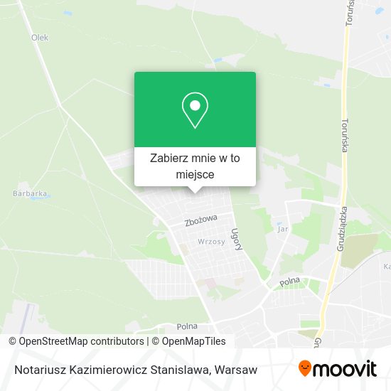 Mapa Notariusz Kazimierowicz Stanislawa