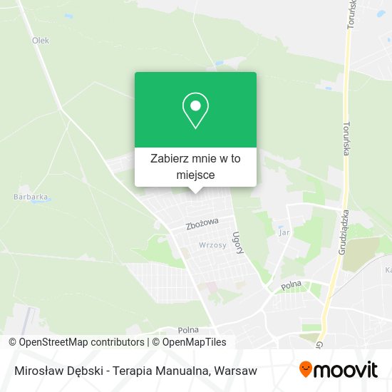 Mapa Mirosław Dębski - Terapia Manualna