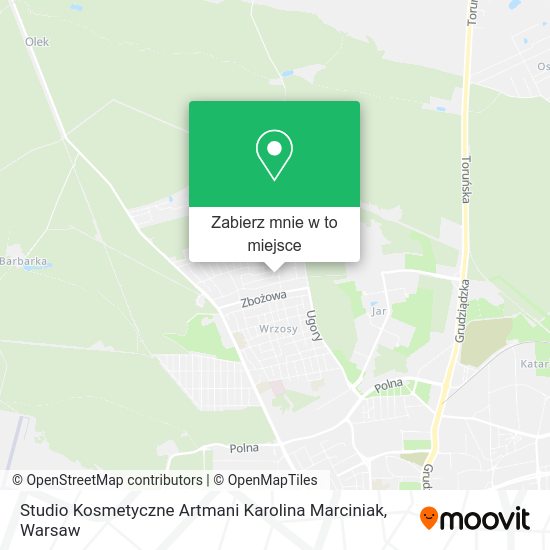 Mapa Studio Kosmetyczne Artmani Karolina Marciniak