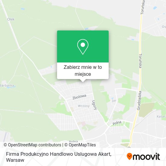 Mapa Firma Produkcyjno Handlowo Uslugowa Akart