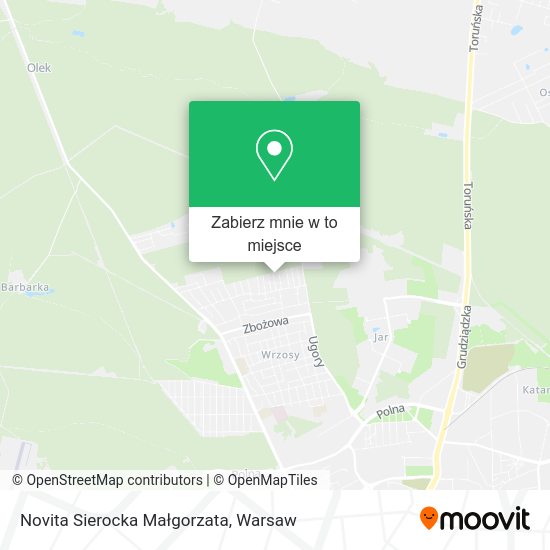 Mapa Novita Sierocka Małgorzata