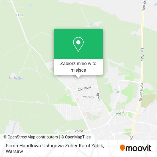 Mapa Firma Handlowo Usługowa Zober Karol Ząbik