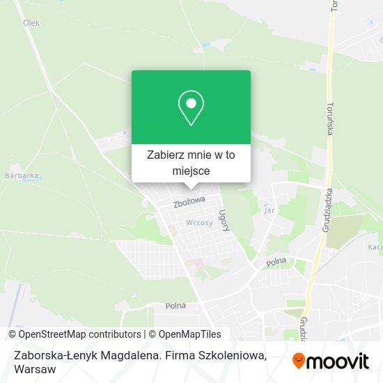 Mapa Zaborska-Łenyk Magdalena. Firma Szkoleniowa