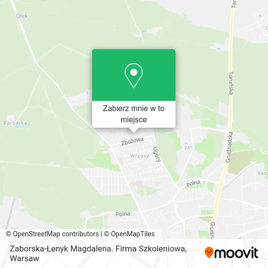 Mapa Zaborska-Łenyk Magdalena. Firma Szkoleniowa