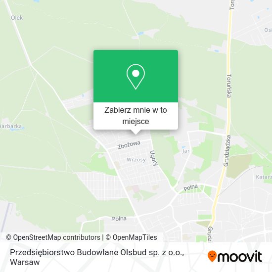 Mapa Przedsiębiorstwo Budowlane Olsbud sp. z o.o.