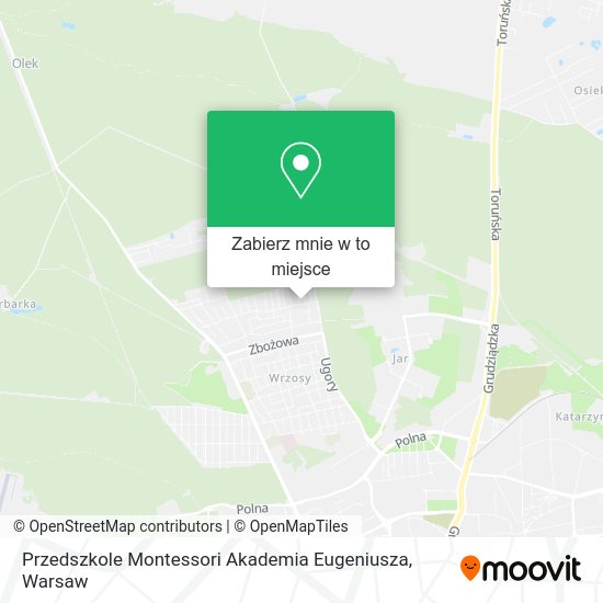 Mapa Przedszkole Montessori Akademia Eugeniusza