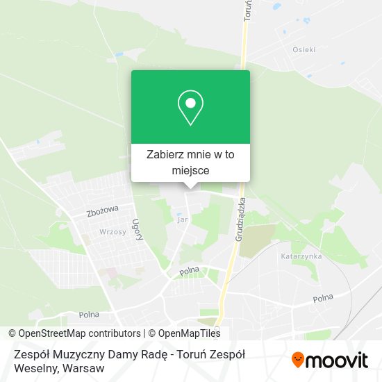 Mapa Zespół Muzyczny Damy Radę - Toruń Zespół Weselny