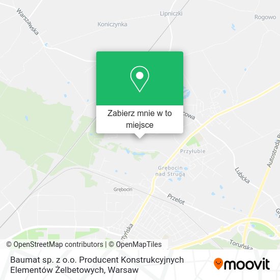 Mapa Baumat sp. z o.o. Producent Konstrukcyjnych Elementów Żelbetowych