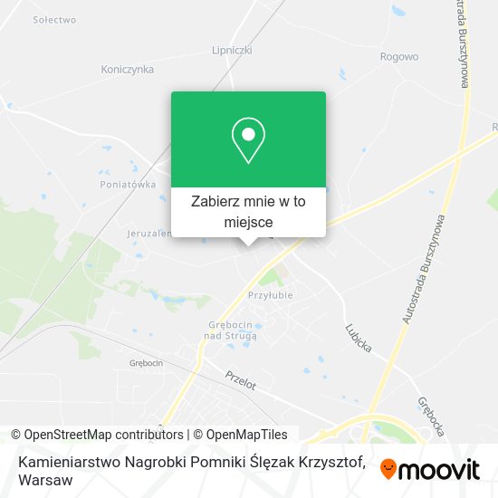 Mapa Kamieniarstwo Nagrobki Pomniki Ślęzak Krzysztof