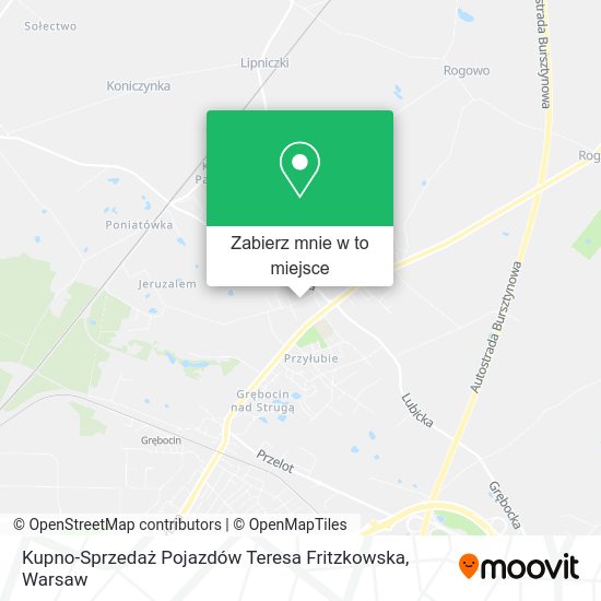 Mapa Kupno-Sprzedaż Pojazdów Teresa Fritzkowska