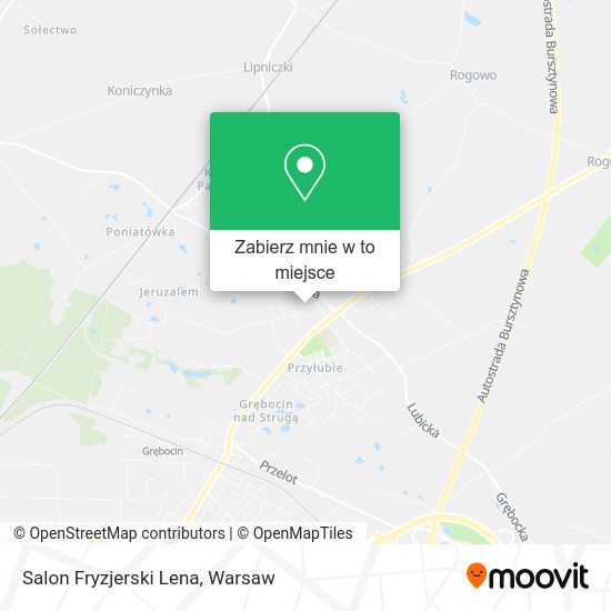 Mapa Salon Fryzjerski Lena