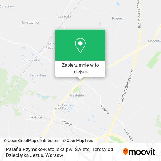 Mapa Parafia Rzymsko-Katolicka pw. Świętej Teresy od Dzieciątka Jezus