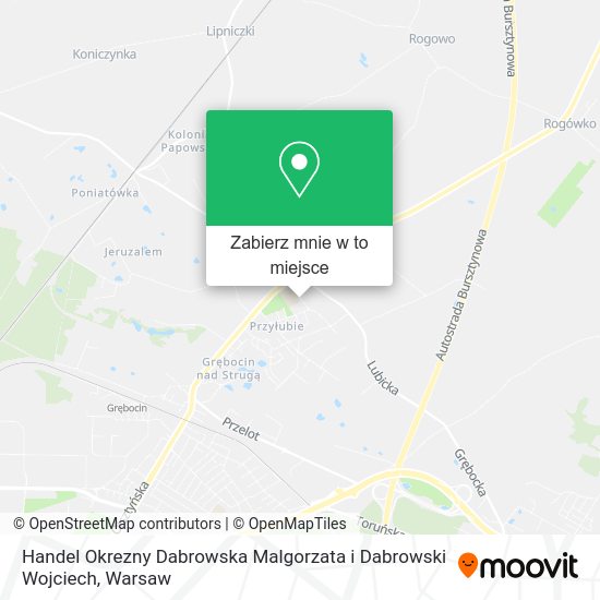 Mapa Handel Okrezny Dabrowska Malgorzata i Dabrowski Wojciech