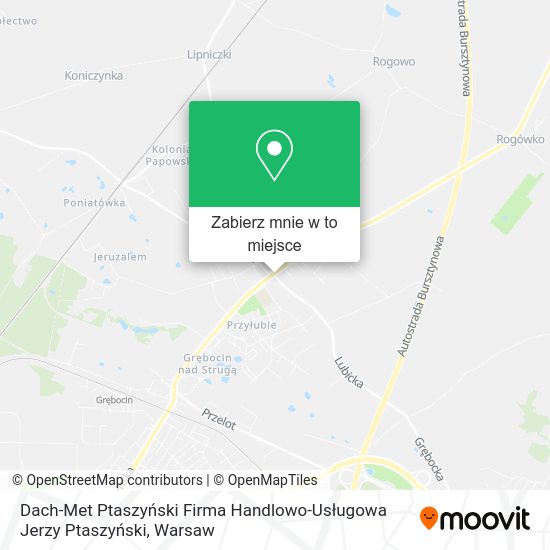 Mapa Dach-Met Ptaszyński Firma Handlowo-Usługowa Jerzy Ptaszyński