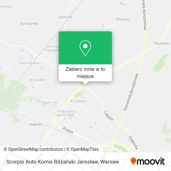 Mapa Scorpio Auto Komis Różański Jarosław