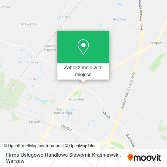 Mapa Firma Usługowo Handlowa Sławomir Kraśniewski