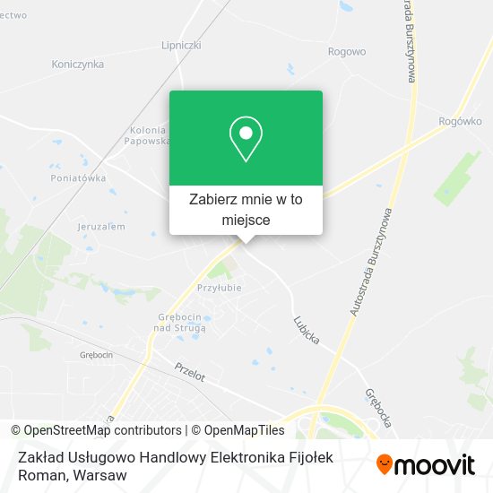 Mapa Zakład Usługowo Handlowy Elektronika Fijołek Roman