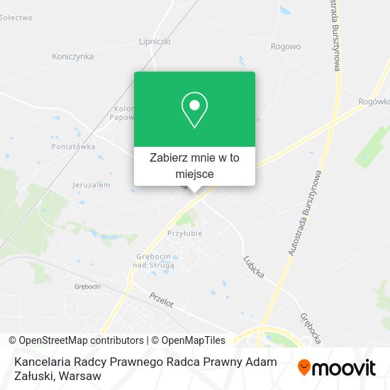 Mapa Kancelaria Radcy Prawnego Radca Prawny Adam Załuski