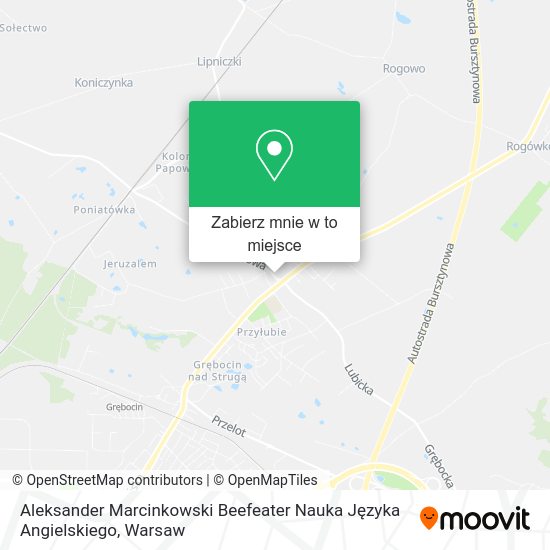 Mapa Aleksander Marcinkowski Beefeater Nauka Języka Angielskiego