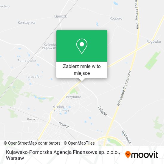 Mapa Kujawsko-Pomorska Agencja Finansowa sp. z o.o.