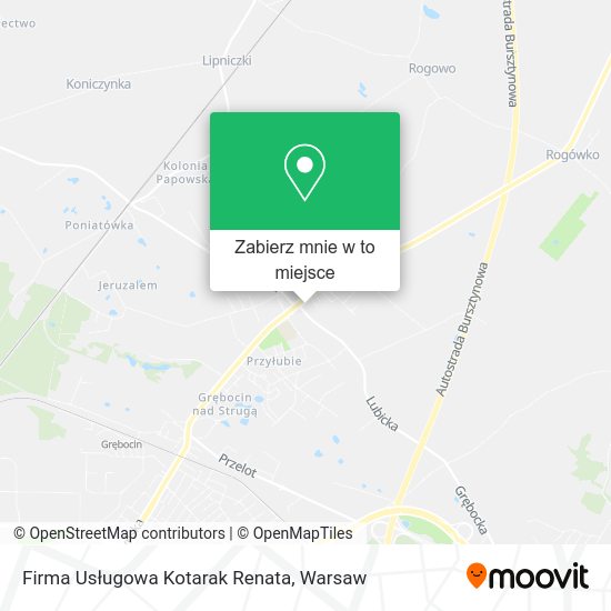 Mapa Firma Usługowa Kotarak Renata