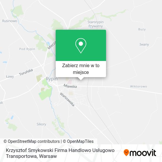 Mapa Krzysztof Smykowski Firma Handlowo Usługowo Transportowa