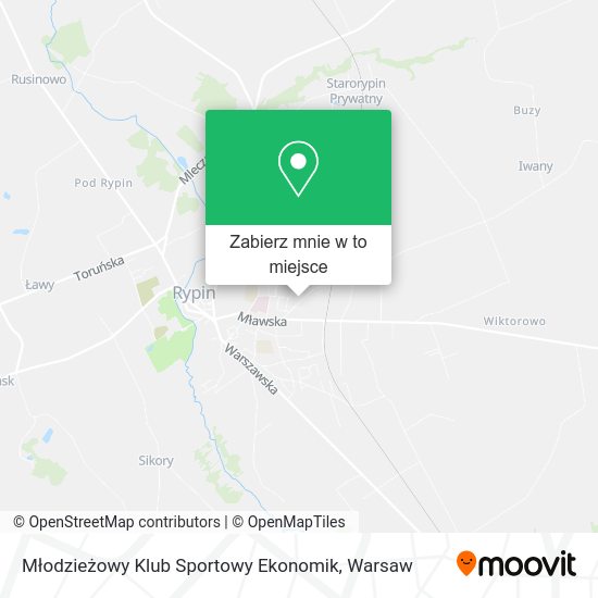 Mapa Młodzieżowy Klub Sportowy Ekonomik