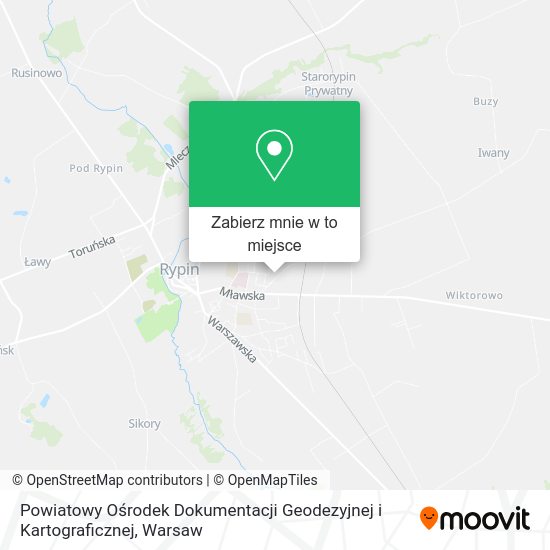 Mapa Powiatowy Ośrodek Dokumentacji Geodezyjnej i Kartograficznej