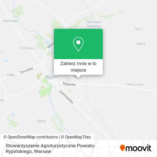 Mapa Stowarzyszenie Agroturystyczne Powiatu Rypińskiego